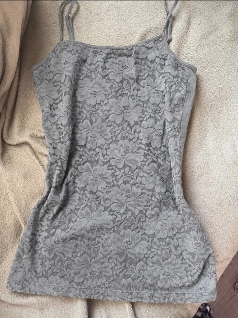 Lace Cami grey